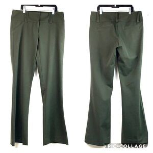 Cache stretch wide leg trouser pants olive/army 6